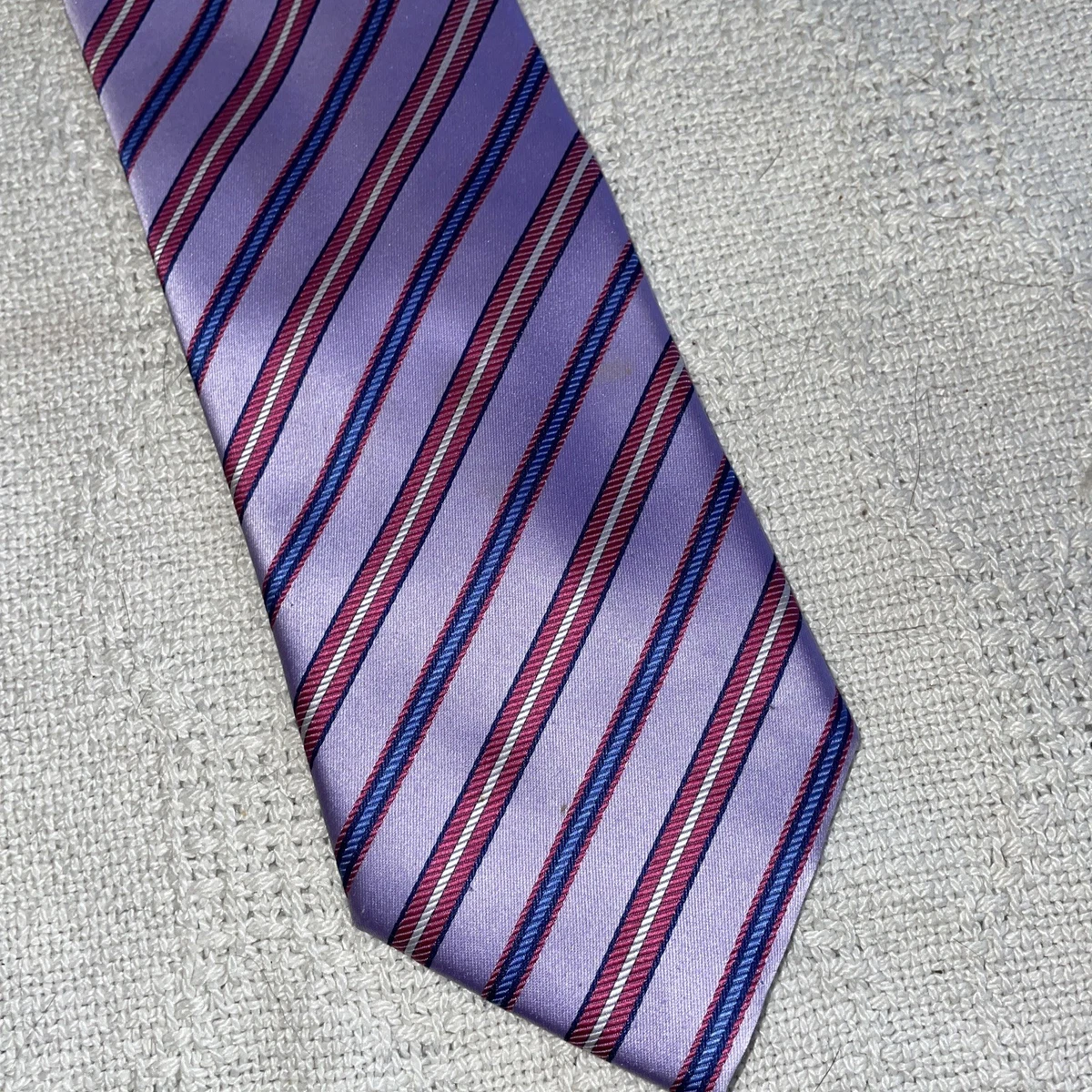 Cravate Homme Firenze – 100% Soie Italienne – Bleue Et Or Motif Angel – Longueur Classique