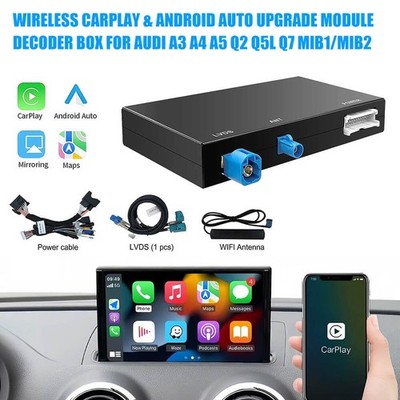 Wireless CarPlay & Android Module Decoder Box For Audi A3 A4 A5 Q2 Q5L Q7 MIB1