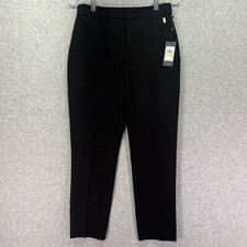Tommy Hilfiger Dress Pants Womens 4 Black Sloane Ankle Slim Fit Performance