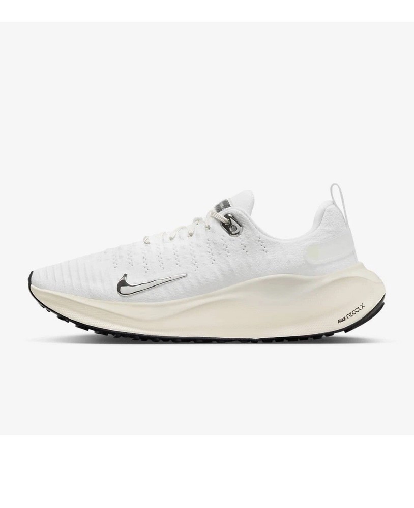 Nike ReactX Infinity Run 4 White Chrome Womens Running Shoes Size 8