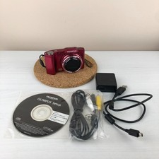 Olympus SZ-14 Digital Camera - 13 MP - 24x Zoom - 25mm - Red - Tested
