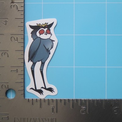 Helluva Boss Sticker (OWL DEMON STOLAS) VivziePop Cartoon, Matte PVC Decal