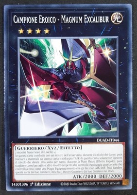 HEROISCHER CHAMPION MAGNUM EXCALIBUR auf Italienisch DUAD-IT044 Gemeinde YUGIOH