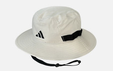 Adidas Unisex Victory Bucket Hat Drawstring UPF 50 One Size Black ,Cream