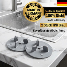 Siebkörbchen Dichtung passend für IKEA Atlant Domsjö Spüle Ersatz TPU 2 Grau