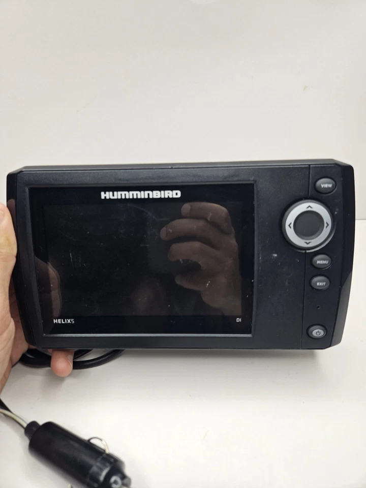 Humminbird Helix 5 DI Sonar Fish Finder - Head Unit W Power Supply Tested - Image 3 of 4