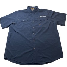 Ariat Rebar Men s Sz XXL Button Up Venttek Short Sleeve Vented Work Shirt Logo
