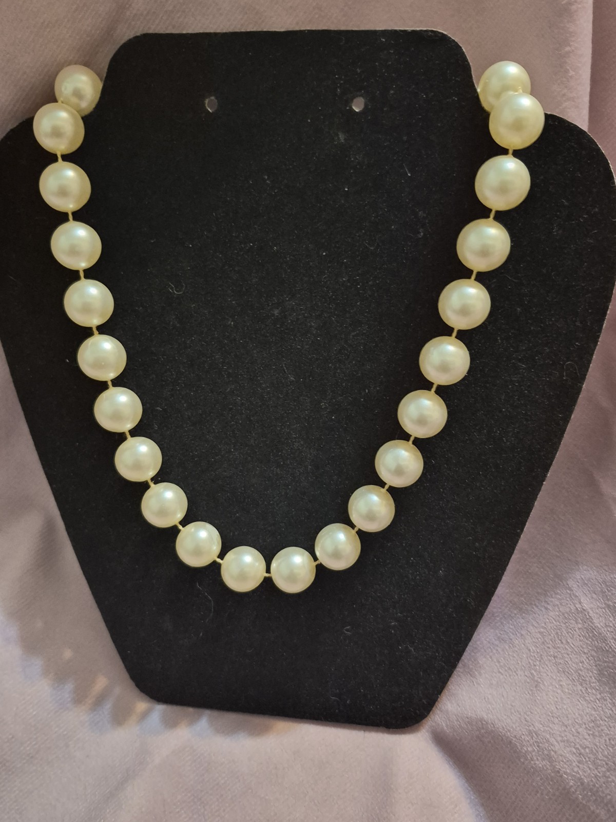 Vintage Faux Pearl Choker Necklace