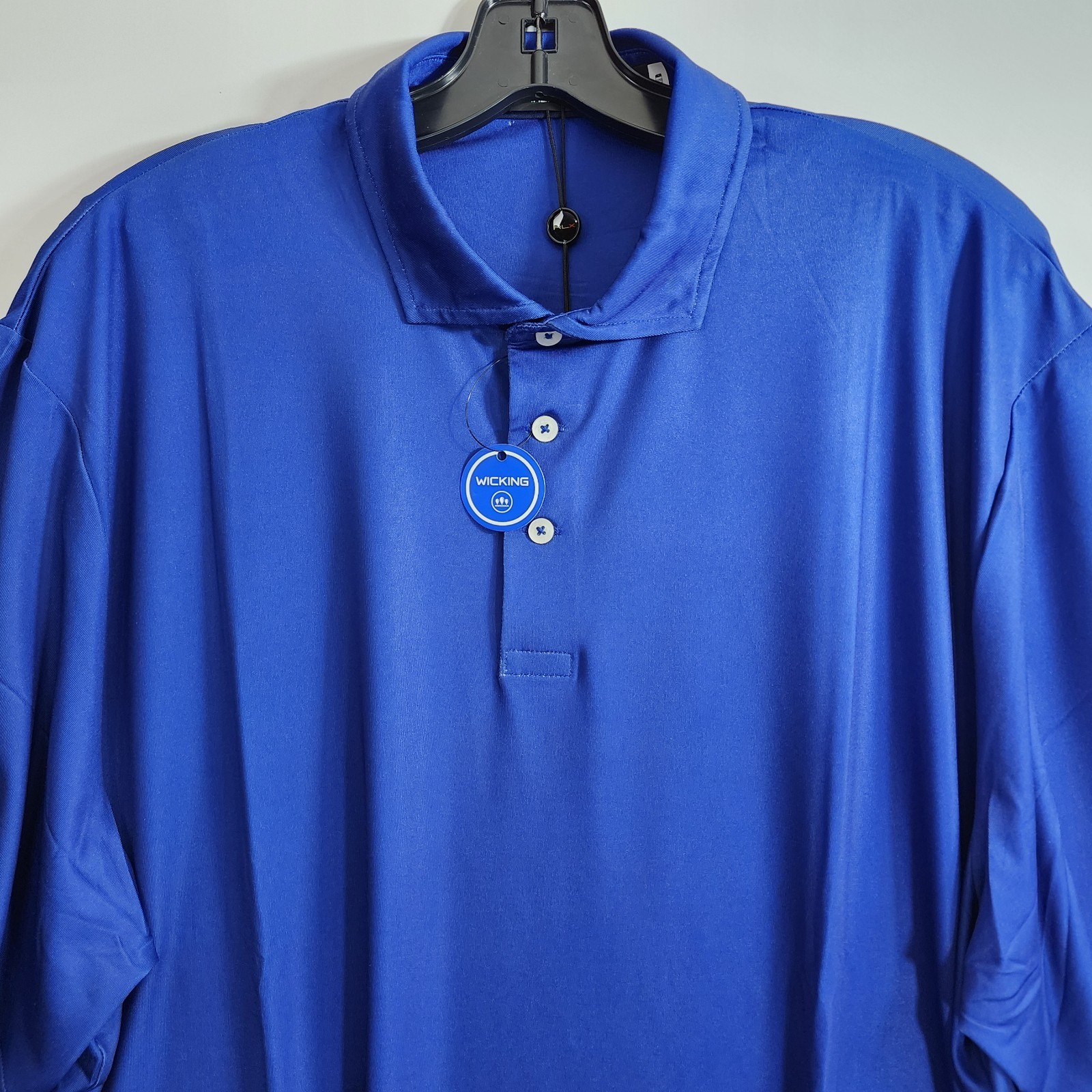 RLX RALPH LAUREN Polo Shirt Mens XL Blue White Ombre WICKING Golf Athleisure thumbnail 2