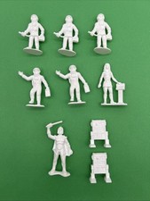 Timmee plastic space toy Tim Mee Galaxy Laser Team WHITE Figure LOT of 9