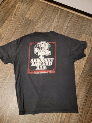 Arrogant Bastard Ale T Shirt Mens XXL Gray L Stone Brewing Co Beer