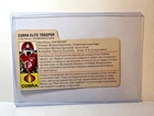 GI Joe CRIMSON GUARD 1985 V1 *FILE CARD IN TOP LOADER!* Vintage Original Cobra