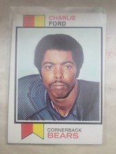 1973 Topps Football Charlie Ford # 451 Chicago Bears