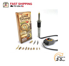 Professional Wood Burning Tool Kit - 16 Piece Set with Adjustable Pen  Tips
