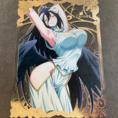 Goddess Story Gold METAL Card - Random Serial Number #/100! Albedo Anime Girl