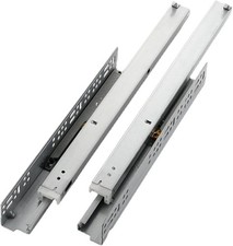 Emuca guide per cassetti a scomparsa Silver, estrazione totale, push,  29 cm