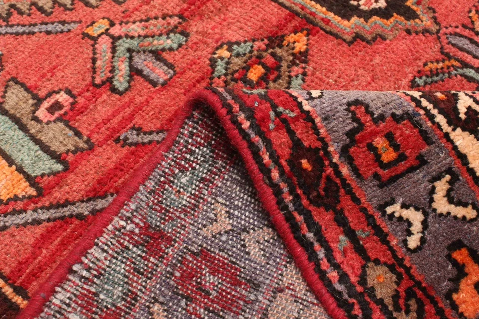 Alfombra de corredor tradicional oriental vintage anudada a mano de 3'10" x 7'10" Foto 4 de 4