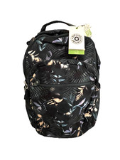 Mochila para computadora portátil Kipling Seoul grande de 15" con estampado de bosque iluminado por la luna 27L nueva con etiquetas