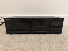 Garrard GTD-852 Dual Cassette Tape Player/Recorder Vintage Dubbing Black