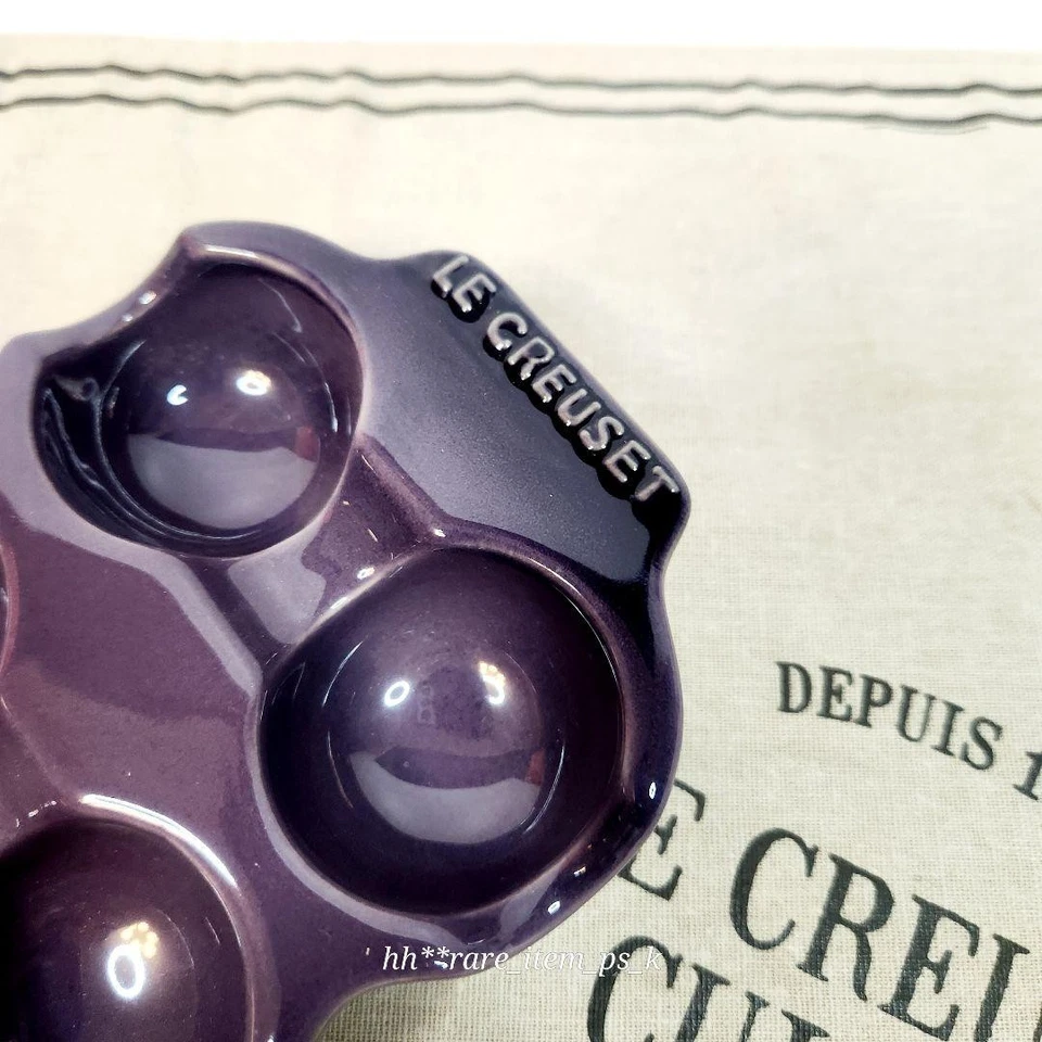 Le Creuset Bandeja de Huevos Plato de Huevos para 6 Huevos 11cmx20cmx4cm Cassis Raro Nuevo De Japón Foto 4 de 4