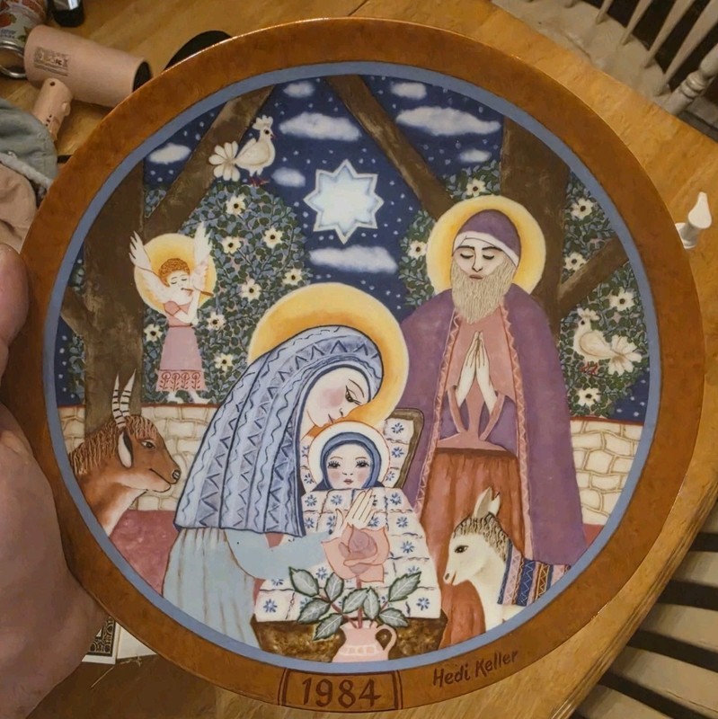 "Die Geburt Christi"  Christmas Collectors Plate Hedi Keller 1984 (LL)