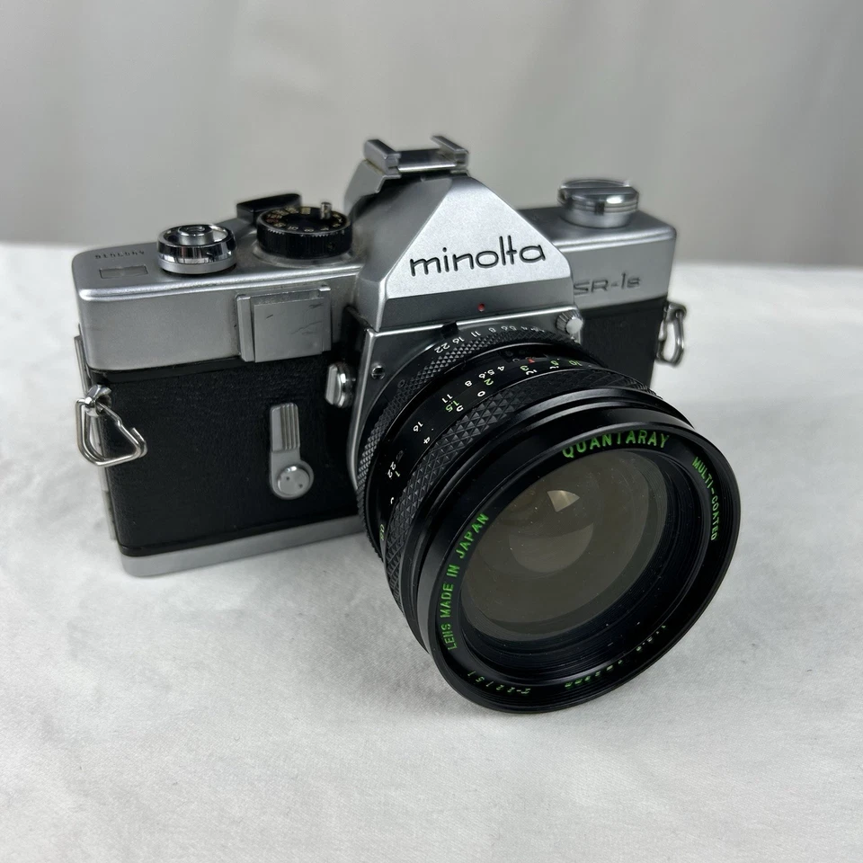 Minolta SR-1s Silver SLR 35mm Film Camera And Accessories-Made In JAPAN - Image 4 of 4