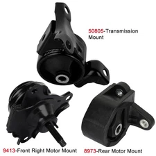 Engine Motor Mounts A6588 For 2003-2005 Honda Civic 1.3L Hybrid for Auto Trans.