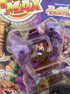 Vintage 1993 Mattel Bluebird Mighty Max Battle Cat Doom Zones MOSC