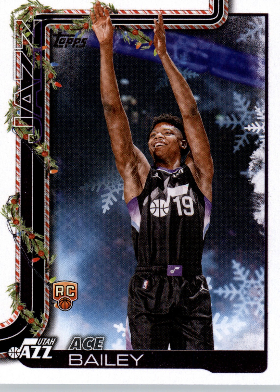 2025-26 Topps Holiday #H165 Ace Bailey Jazz RC