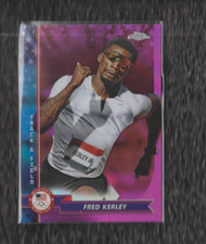 2024 Topps Chrome US Olympic Fred Kerley Pink REF
