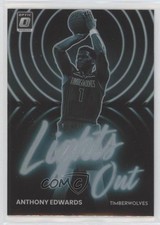 2022-23 Panini Donruss Optic Lights Out Holo Prizm Anthony Edwards #12 fs8