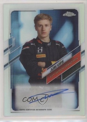 2021 Topps Chrome Formula 1 303/391 Juri Vips Jüri Vips #CA-JV Auto uk2
