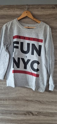 Pullover ''FUN is NYC'', grau