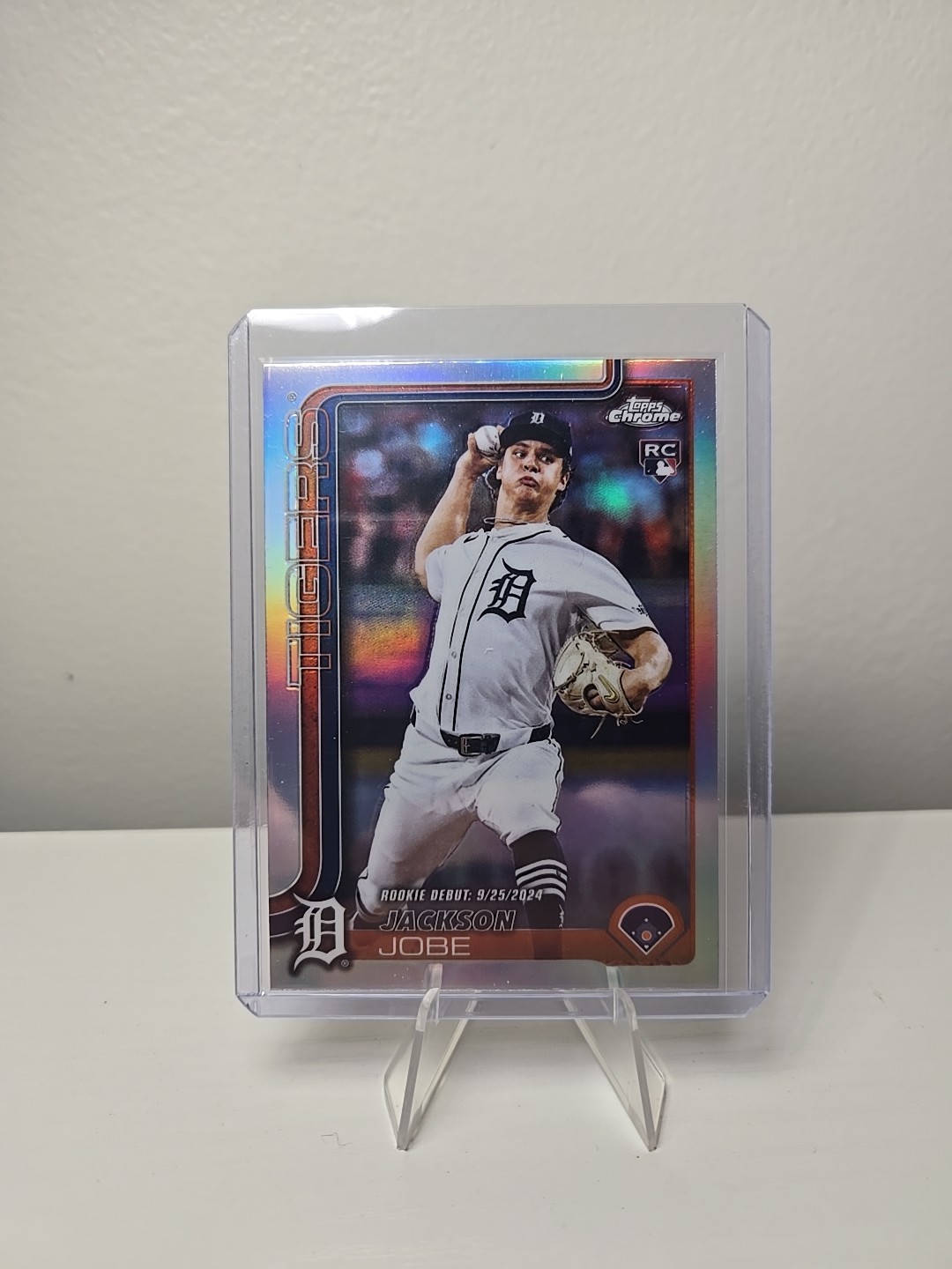 2025 Topps Chrome Update #USC48 Jackson Jobe Rookie Debut Rainbow Refractor