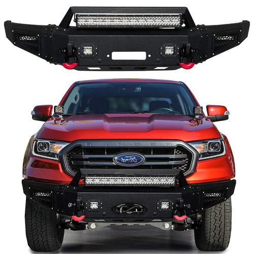 Hooke Road Steel Rear Back Bumper Fit 2019-2023 Ford Ranger w/ Factory Hooke Road Steel Rear Back Bumper Fit 2019-2023 Ford Ranger w/ Factory