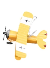 Yellow Vintage Mini Metal Airplane Model Iron Retro Aircraft Glider Biplane
