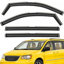 Sun Rain Visors Wind Rain Guards for 2008-2016 Chrysler Town and Country
