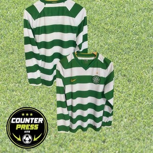 Celtic 2008-2010 Home Football Shirt Medium Long Sleeve Player Kitroom Issue
