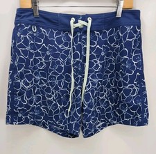 Chubbies The Flower Rangers 6" Board Shorts Blue Lace Up Men's Size 32 Pockets