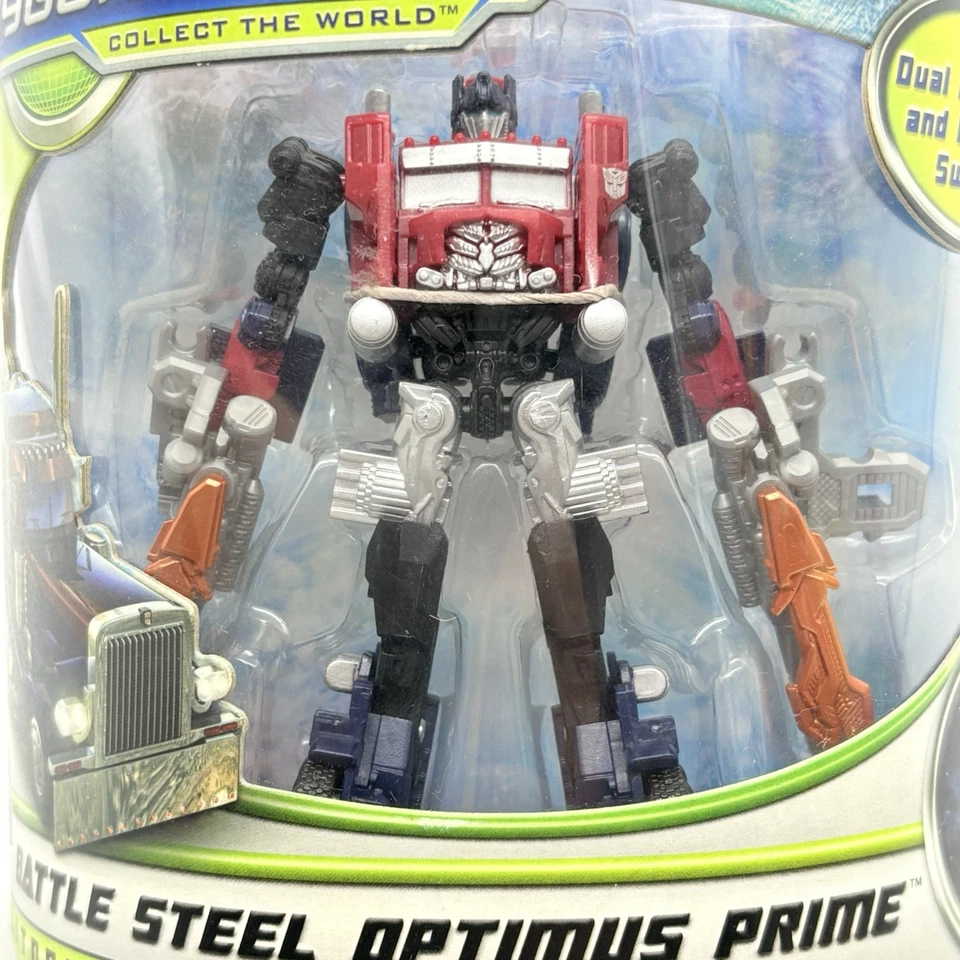 Figura de acción Transformers Battle Steel Optimus Prime 3,5" Dark Of The Moon 2010 Foto 2 de 4