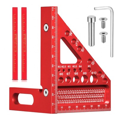 3D Carpenters Square, 22,5-90 Grad Winkelmesswerkzeug, Hochpräzise... 