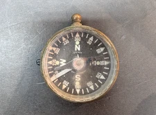 Vintage Stesco Pocket Compass w/ Needle Lock 1.5 Inch West Germany