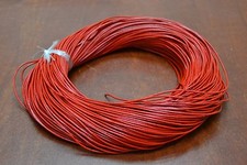 100 YARDS RED LEATHER BEADING CORD STRING 1MM F-55I