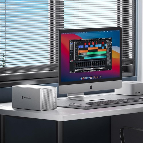 Yottamaster 4 Bay Typ B Festplattengehäuse Ghäuse für 2,5" 3,5" SSD SATA HDD 64T - Afbeelding 3 van 10
