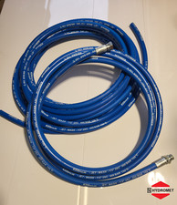 1/2" 2SN/2SC 400 Bar Jetwash / Drain/ Sewer/ Jetting Leader Hose Blue BSP Ends