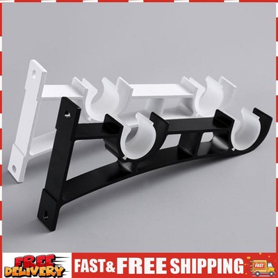 2 Pack Rod Support Hanger Wall Mount Bracket Aluminum Alloy for Drapery Rod SN9F