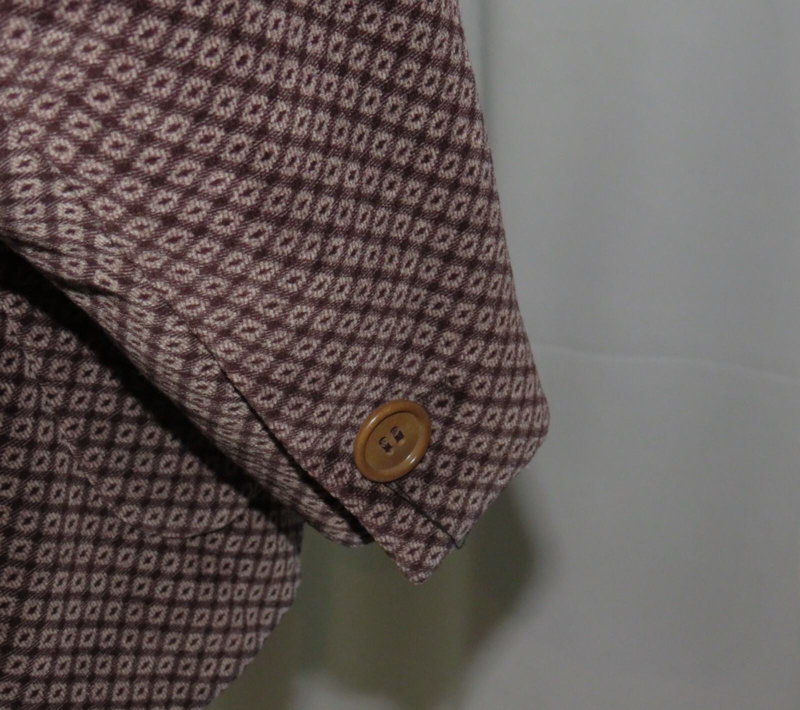 Romeo Gigli Geometric Foulard Brown Velvet Vintage Three Button Blazer 40R image 7