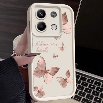 Butterfly For Xiaomi Redmi Note 13 12 11 Pro 13T Poco F6 Pro Soft Case Cover