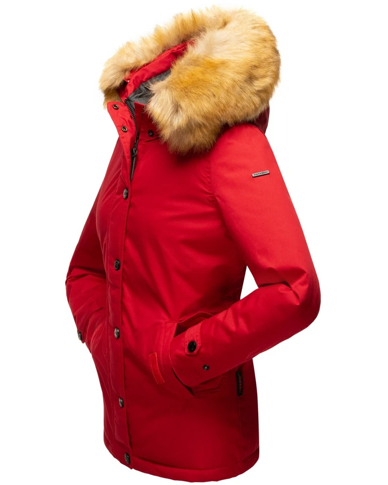 Navahoo Damen Winter Jacke Steppjacke Mantel Parka Kapuze Warm Gefüttert LAURA - Bild 4 von 4