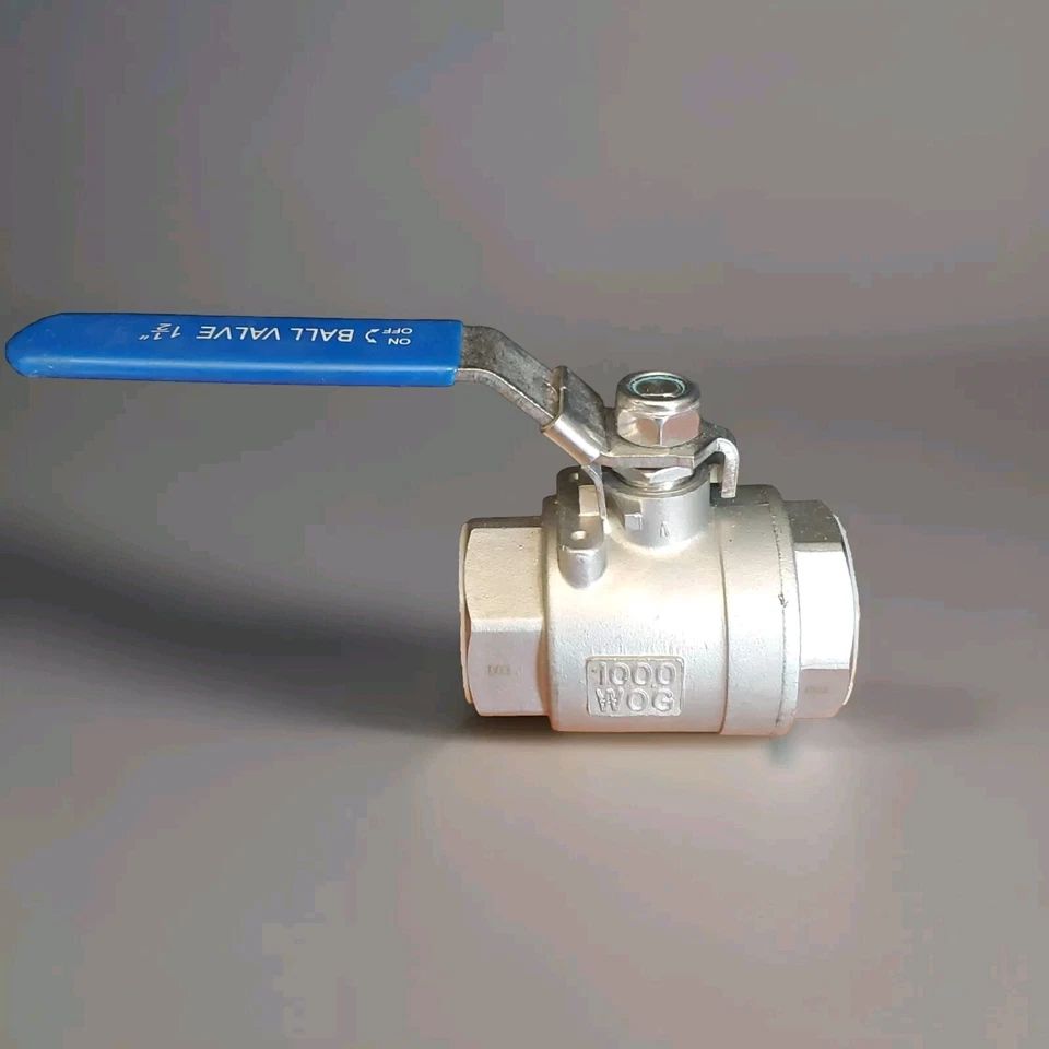 1-1/2" Ball Valve 1000 WOG CF8M Stainless Steel Female NPT Threaded FPT - Image 2 of 4